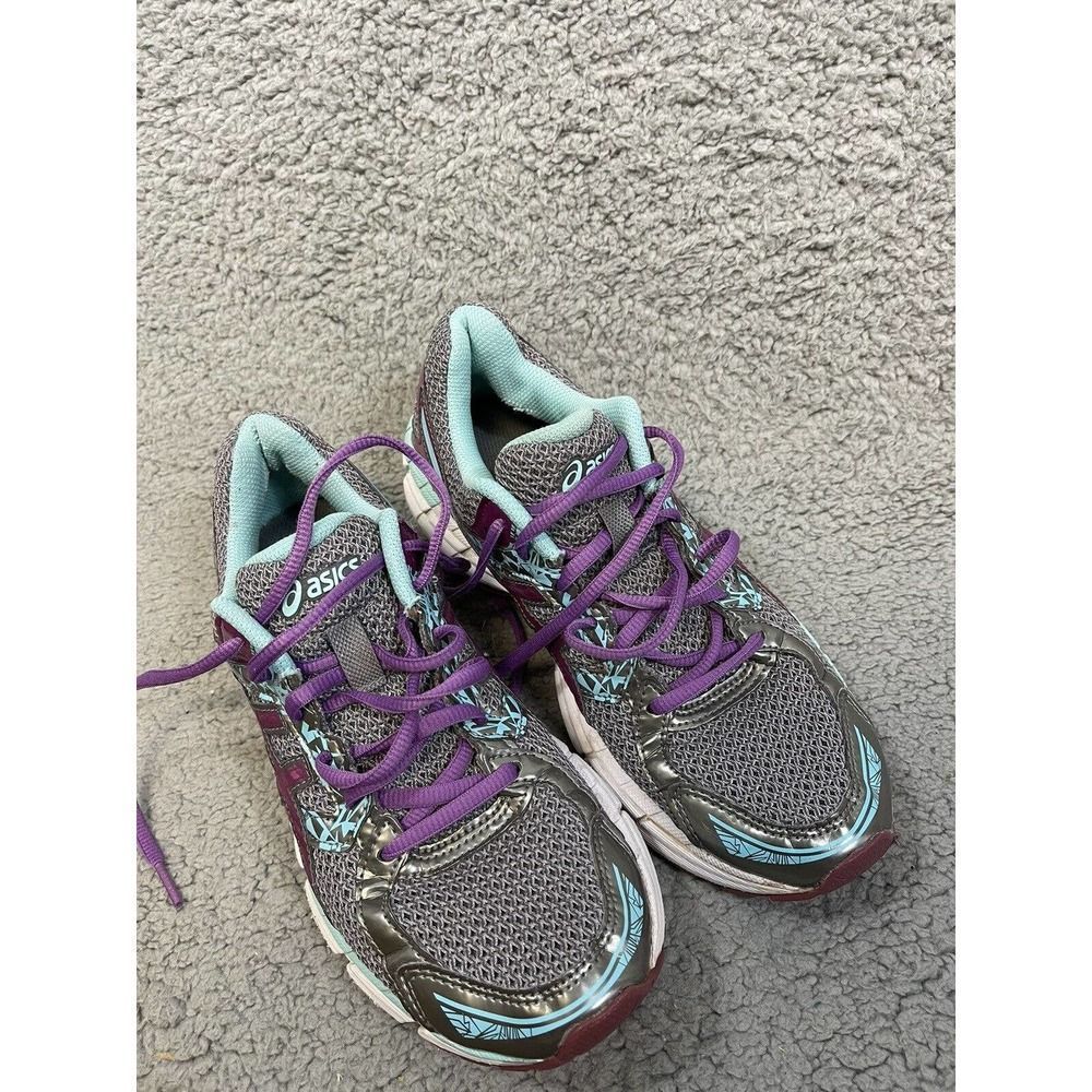 Asics Running GEL-EXCITE 3 Athletic Shoes T5B9N Gray/Purple/Aqua Womens Size 8 - Picture 3 of 10